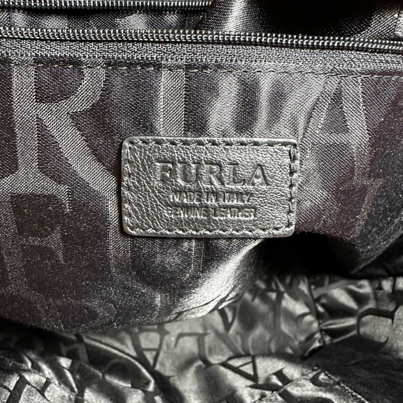 Furla Leather Tote Bag Floral Print - Picture 6 of 7